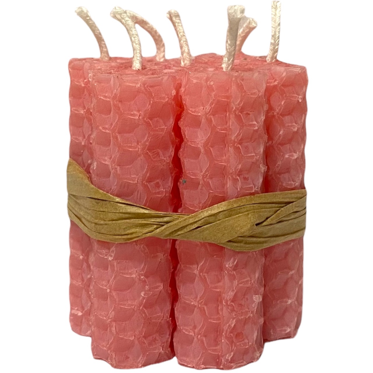 Pink (Rose) - Beeswax Mini Spell Candles